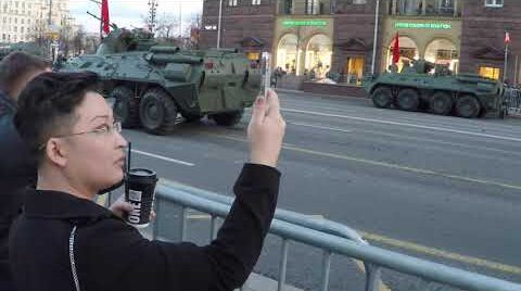 Москва перекрыта — все в мигалках и танках — Репетиция парада 29 апреля 2021 года