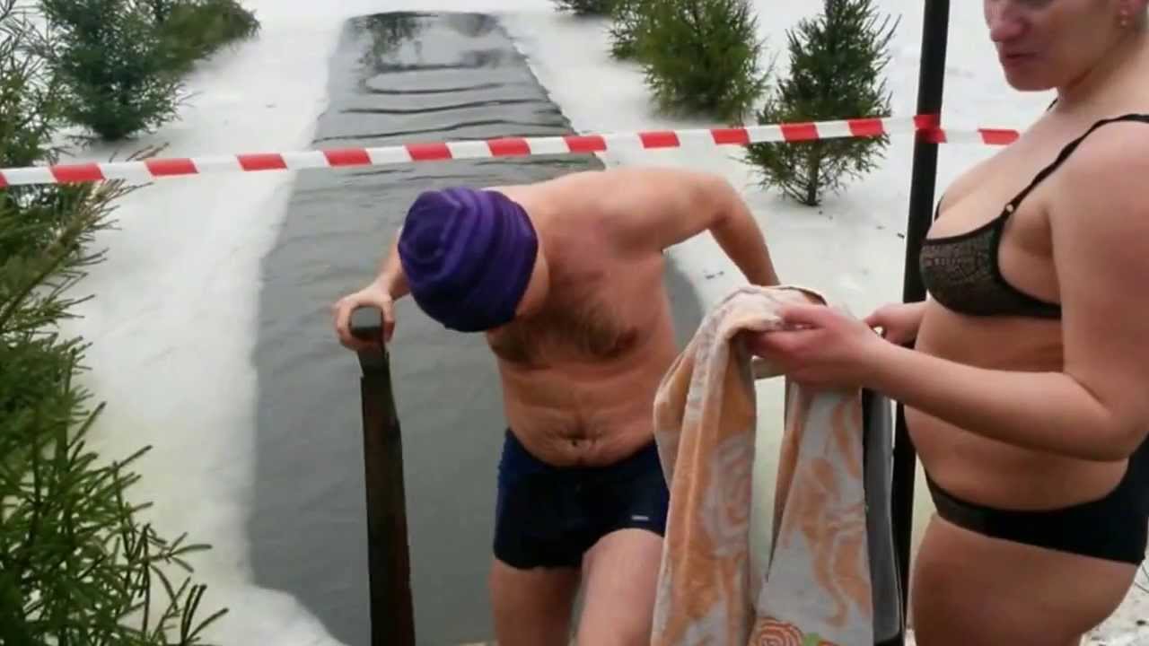 Зимнее купание в Москве