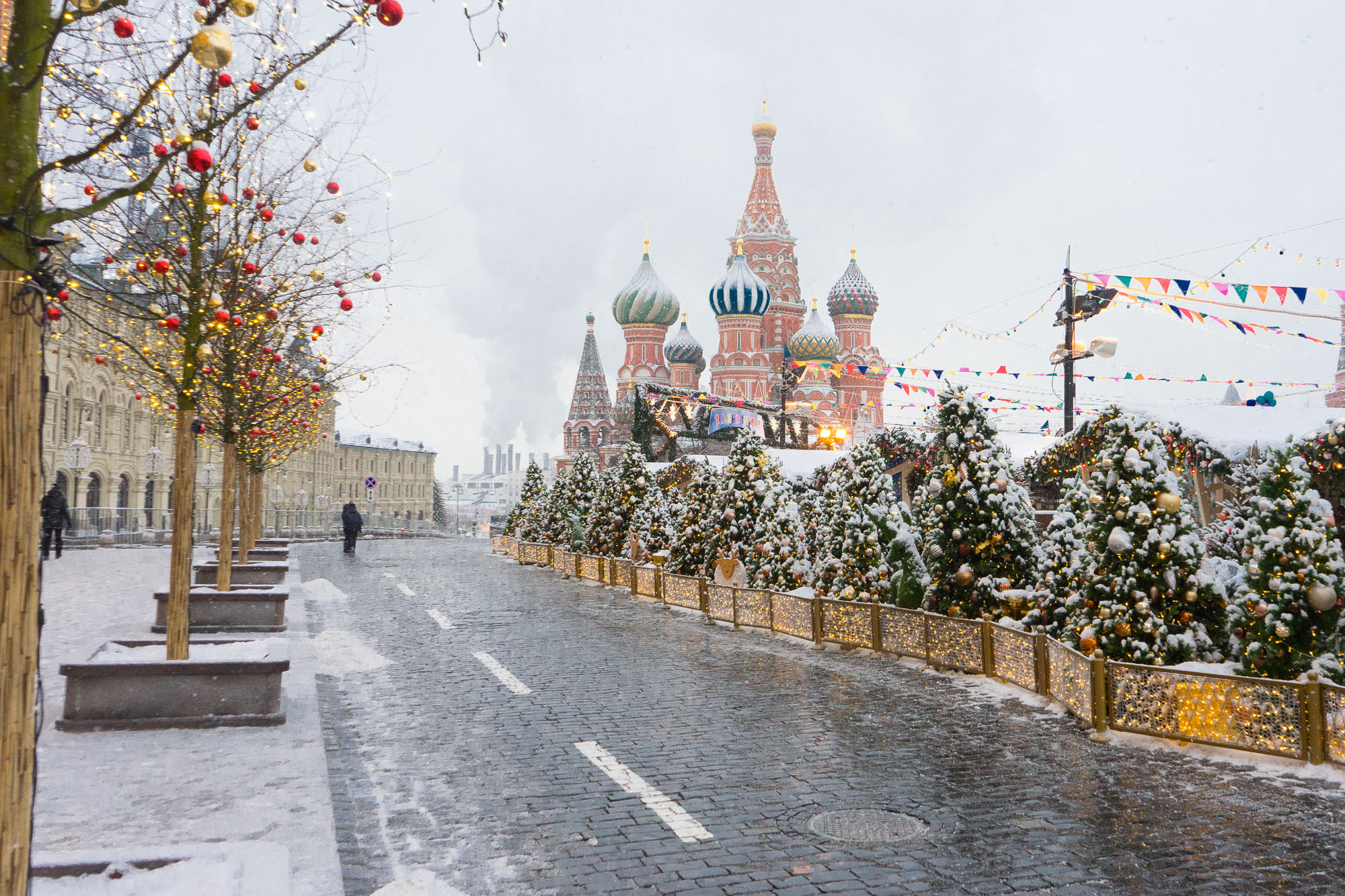 Red Square in the winter 2018
